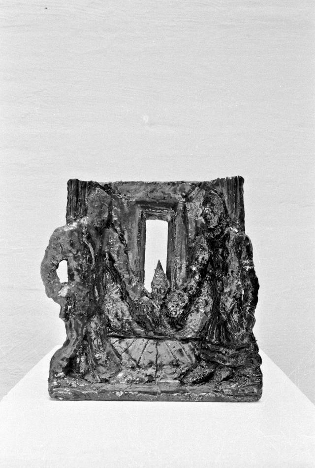 Hugo's mirakel 1984, skulptur, raku