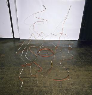 Skulptur. 'Stangskulptur med spiral' 1965 Længde: ca. 800 cm.