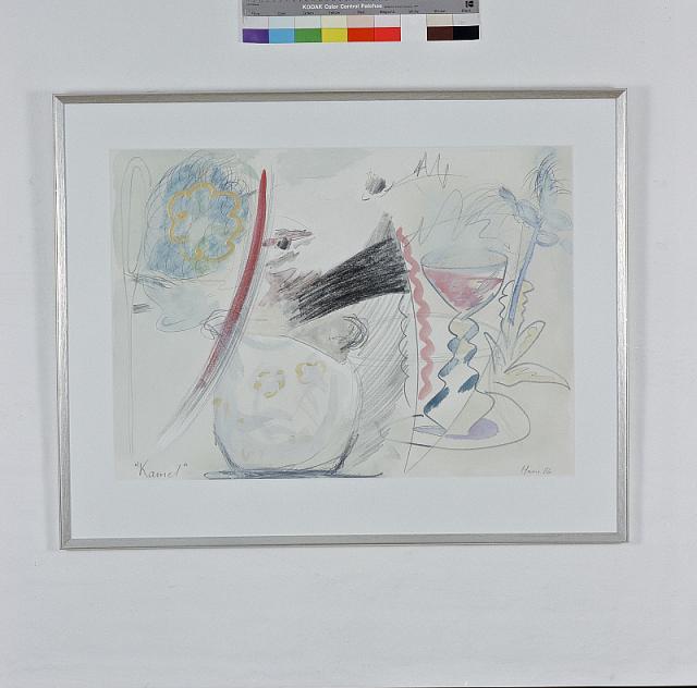 Kamel1986-90, akvarel/acryl
