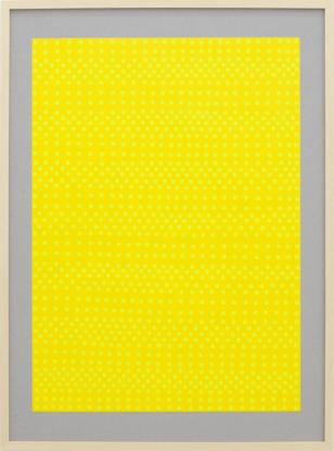 Untitled (spot on/light yellow dots on yellow paper)