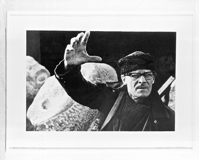 Henry Heerup i haven på Kamstrupvej