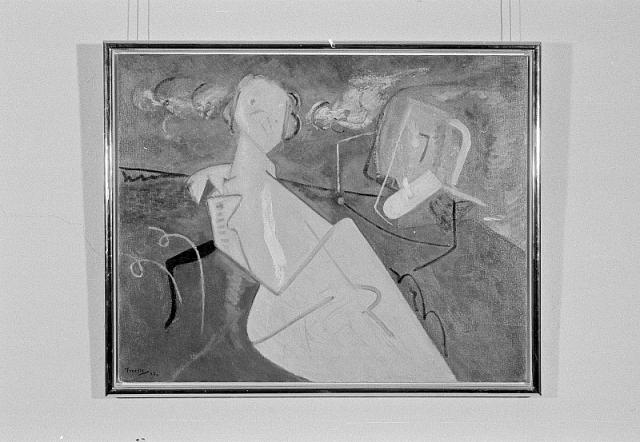 Dobbeltportræt (mor og datter) 1983, olie på lærred