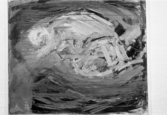 Døende figur 1984, olie på lærred