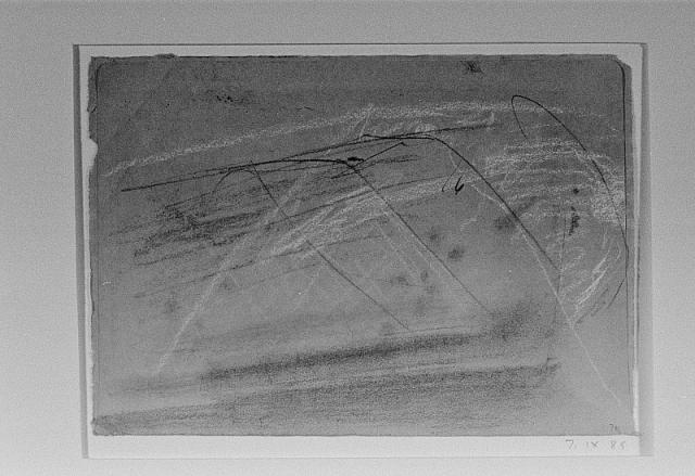 7 ix 85 1985, tegning - farvekridt