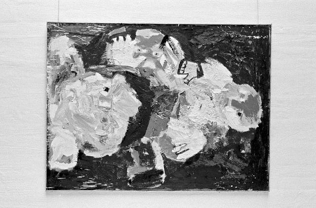 Rødt maleri, 1985, olie på lærred