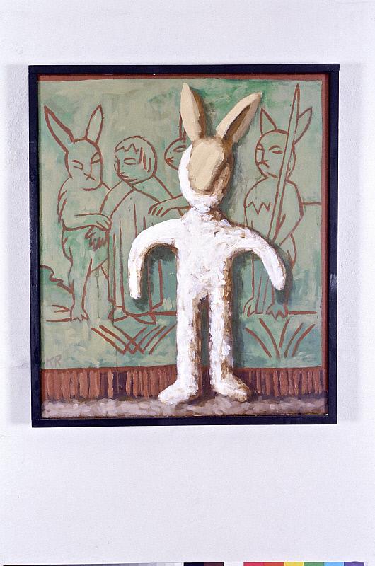 Peter kanin, 1986, acryl på lærred