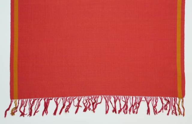 Rødt silkebanner