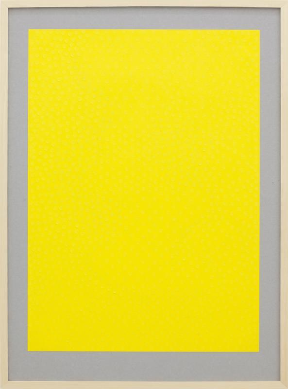 Untitled (spot on/yellow dots on yellow paper)