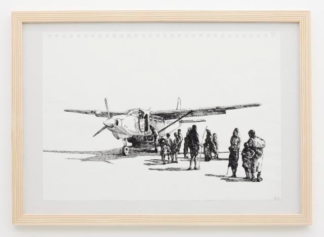 People and aeroplane