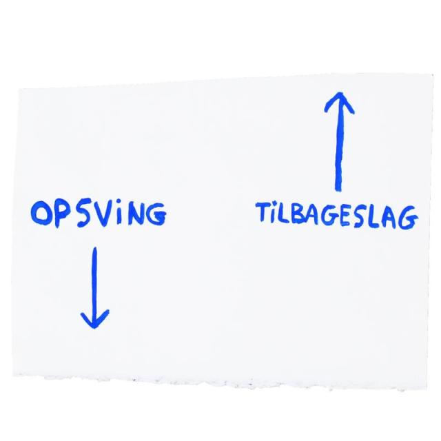 "Opsving og tilbageslag"