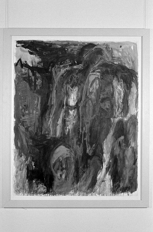 Bagmørket, 1986, gouache