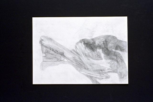 4. af 6 tegninger, uden titel, 1987, tegning/blyant