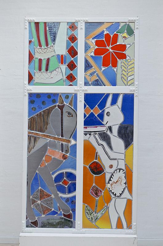 Uden titel, 1986, glasmosaik