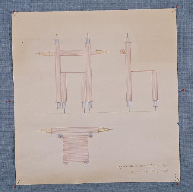 Tegning til 'Stol af stof' 1965