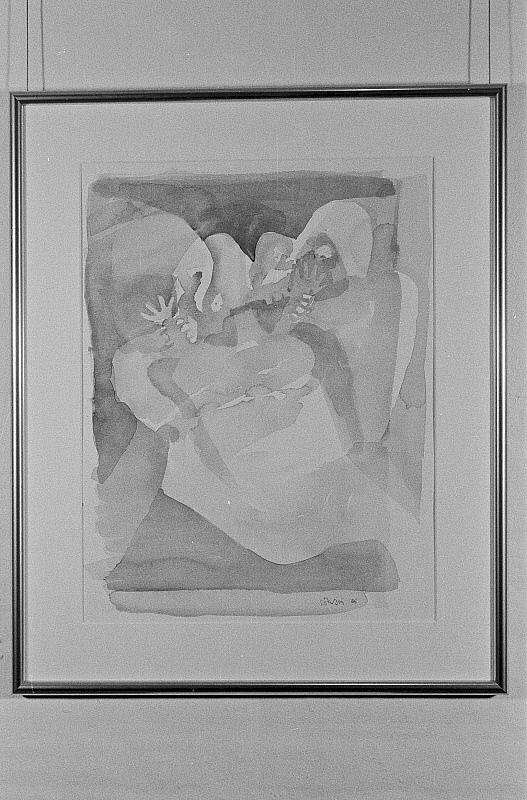 Fuglemotiv III, 1986, akvarel