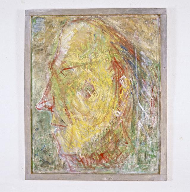 Selvportræt, olie på masonite